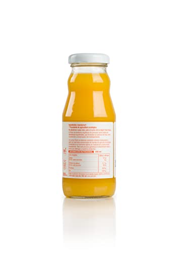 Ekolo Zumo de Mandarina Ecológico, 100% Exprimido, 12 Botellas x 200 ml, 2400 ml