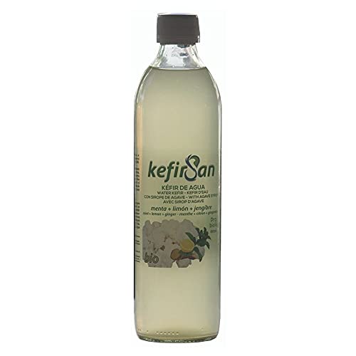 Kefirsan, Kefir de agua sabor menta, limón y jengibre Ecológico - 3 de 500ml - Total: 1500ml