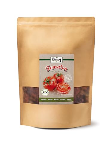 Biojoy Tomates secos BÍO sin aceite (1 kg), sin conservantes sulfurosos, con 7% Sal de roca
