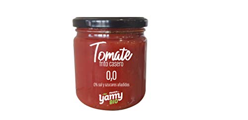 Yamy BIO Tomate Frito Casero 0,0 – Pack de 12 Frascos x 340gr – 0% Sal 0% Azúcares Añadidos - Producto Ecológico elaborado en Navarra