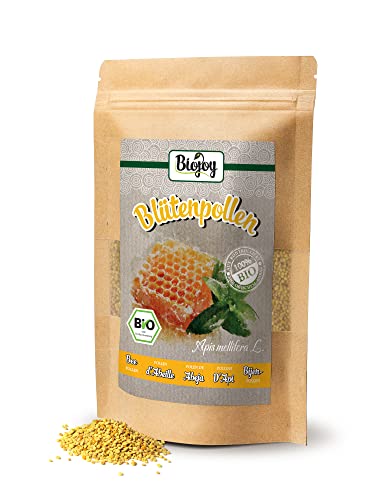 Biojoy Polen de Abeja Ecologico (250 gr), sin azufre y sin azúcar, puro y natural
