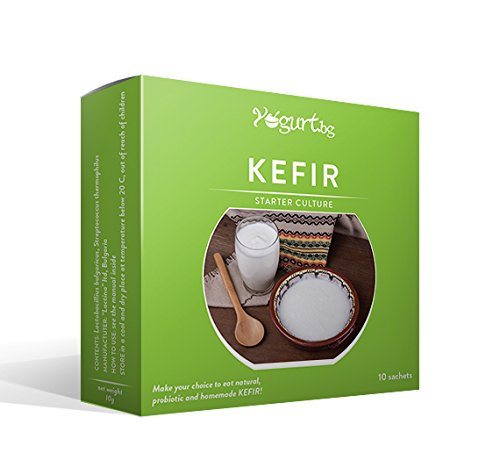 Delicioso y saludable arranque cultura - Kefir con Lactobacillus, hecho en Bulgaria - 10 bolsitas