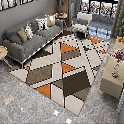 RUGMRZ Alfombra Chimenea Creatividad geométrica Alfombra Suave alfombras Online Baratas Antideslizante para alfombras50X80cm