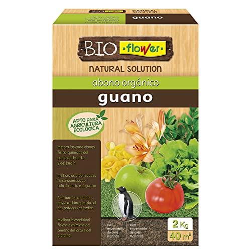 Bioflower Abono Orgánico Guano, 2 Kg